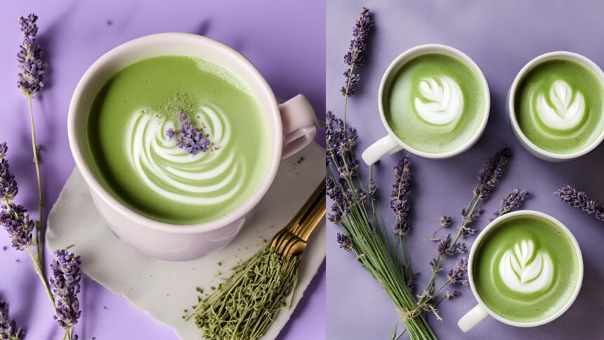 How to Make Lavender Matcha Latte